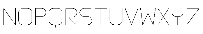Gia UltraLite Font UPPERCASE