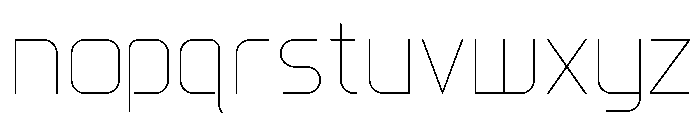 Gia UltraLite Font LOWERCASE