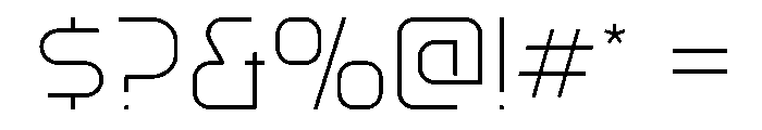 Gia XtraLite Font OTHER CHARS