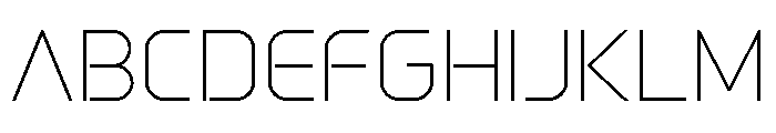 Gia XtraLite Font UPPERCASE