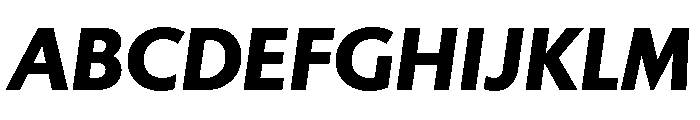 Gibbs Black Italic Font UPPERCASE