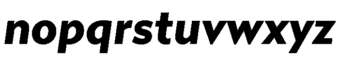 Gibbs Black Italic Font LOWERCASE