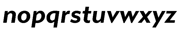 Gibbs Bold Italic Font LOWERCASE