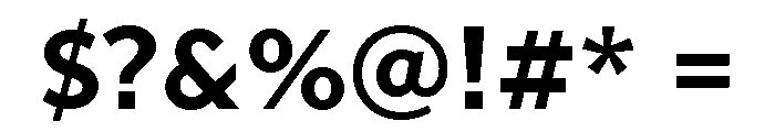 Gibbs Bold Font OTHER CHARS
