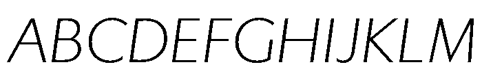 Gibbs Light Italic Font UPPERCASE