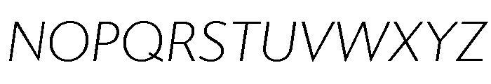 Gibbs Light Italic Font UPPERCASE