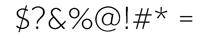 Gibbs Light Font OTHER CHARS