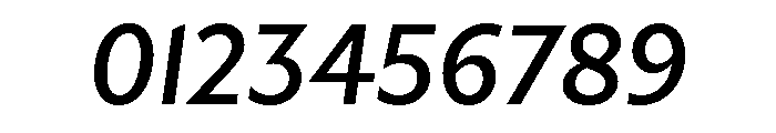 Gibbs Medium Italic Font OTHER CHARS