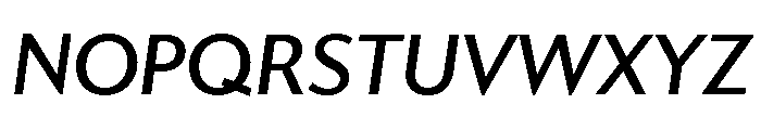 Gibbs Medium Italic Font UPPERCASE
