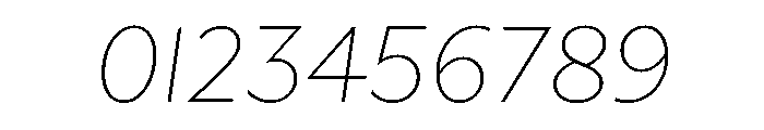 Gibbs Thin Italic Font OTHER CHARS