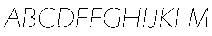 Gibbs Thin Italic Font UPPERCASE