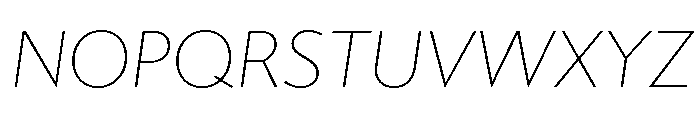 Gibbs Thin Italic Font UPPERCASE