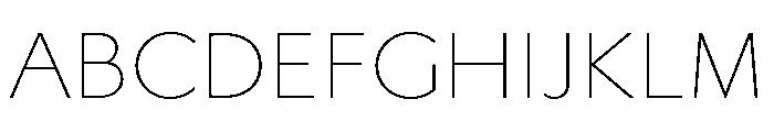 Gibbs Thin Font UPPERCASE