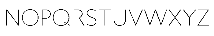 Gibbs Thin Font UPPERCASE
