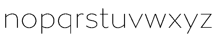 Gibbs Thin Font LOWERCASE