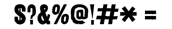 Gideon Regular Font OTHER CHARS