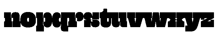 Gigantic Regular Font LOWERCASE