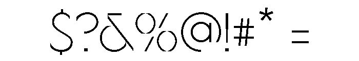 Ginsburg Thin Font OTHER CHARS
