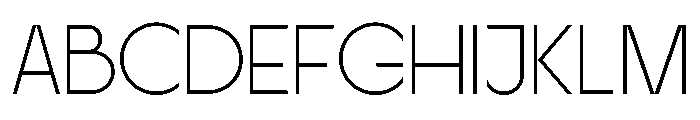 Ginsburg Thin Font UPPERCASE