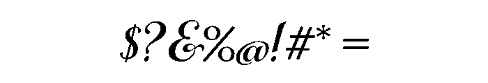 Gioviale Regular Font OTHER CHARS