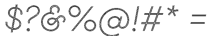 Gist Extra Light Font OTHER CHARS