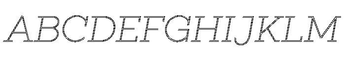 Gist Extra Light Font UPPERCASE