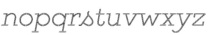 Gist Extra Light Font LOWERCASE