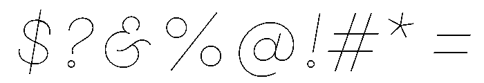Gist Line Black Font OTHER CHARS