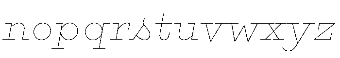 Gist Line Black Font LOWERCASE