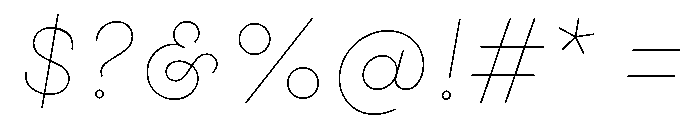 Gist Line Bold Font OTHER CHARS
