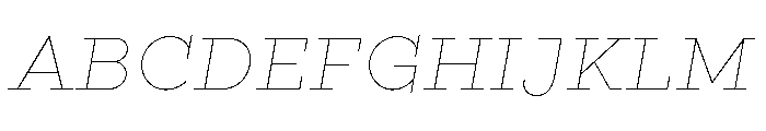 Gist Line Bold Font UPPERCASE