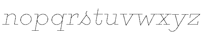 Gist Line Bold Font LOWERCASE
