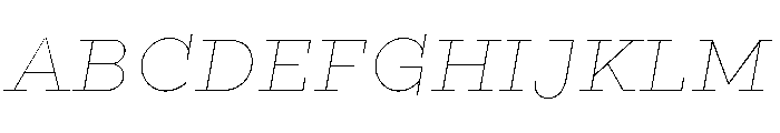Gist Line Extra Bold Font UPPERCASE