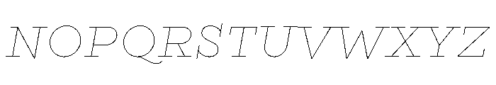 Gist Line Extra Bold Font UPPERCASE