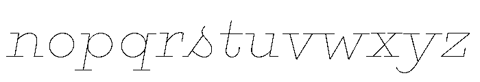 Gist Line Extra Bold Font LOWERCASE