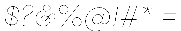 Gist Line Extra Light Font OTHER CHARS