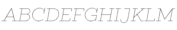 Gist Line Extra Light Font UPPERCASE