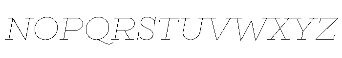 Gist Line Extra Light Font UPPERCASE