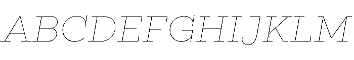 Gist Line Light Font UPPERCASE
