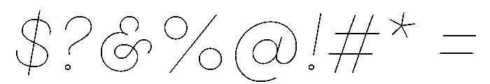 Gist Line Regular Font OTHER CHARS