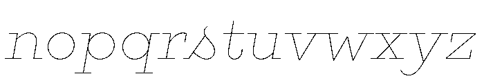 Gist Line Regular Font LOWERCASE