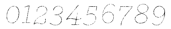 Gist Lo Res Rough Black Line Font OTHER CHARS