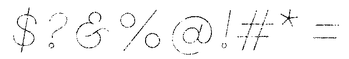Gist Lo Res Rough Black Line Font OTHER CHARS