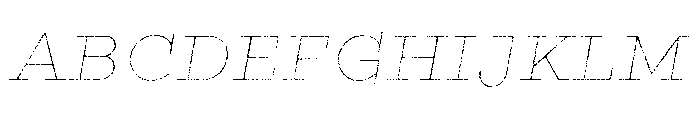Gist Lo Res Rough Black Line Font UPPERCASE
