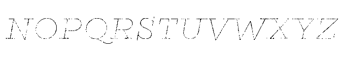 Gist Lo Res Rough Black Line Font UPPERCASE