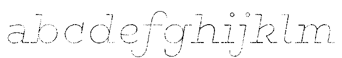 Gist Lo Res Rough Black Line FONT