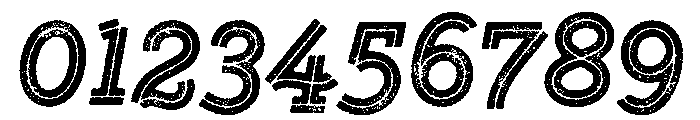 Gist Lo Res Rough Black Font OTHER CHARS