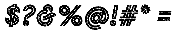 Gist Lo Res Rough Black Font OTHER CHARS