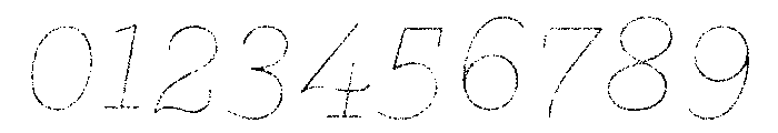 Gist Lo Res Rough Bold Line Font OTHER CHARS