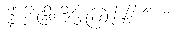 Gist Lo Res Rough Bold Line Font OTHER CHARS